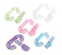 Gadpiparty 2 pièces Tunnel de Jeu pour Hamster Tube Plastique pour Cage Extérieure Accessoires Exercice pour Petits Animaux Bleu Promoteur Activité et Exploration