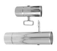 Gadpiparty 2 Pièces Tuyau de Cheminée avec Régulateur D'air Manuel en Acier Inoxydable pour Poêle de Tente Contrôle du Tirage et Installation Compacte pour Camping en Plein Air