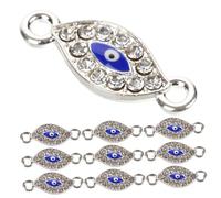 Gadpiparty 20 Pièces Bibelot De L'oeil Du Diable Bijoux Charme Des Yeux or Breloques Pour Colliers Pendentif Œil Méchant Collier Mauvais Oeil Petit Silver Alliage De Zinc