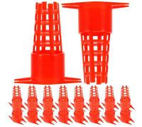 Gadpiparty 20 pièces Cages Reines Plastique Outil Élevage Apiculture et Pratique avec Pointe Protectrice pour Équipement Apiculteur