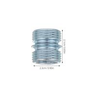 Gadpiparty 20 Pièces Connecteurs de Rayonnage Métallique Od Accessoires pour Étagères à Fils Double Écrou à Filetage Grossier pour Assemblage et Extension de Rayonnages Acier