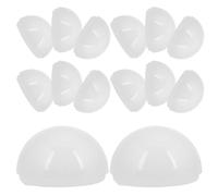 Gadpiparty 20 pièces Lot de Abat-jours Demi-sphériques PC pour Petites Ampoules LED Diffusion Uniforme de Lumière Accessoires Faciles à Installer pour Miroir de Maquillage et Décoration