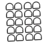 Gadpiparty 20 Pièces Lot de Anneaux D à Ressort Boucle Alliage de Zinc pour Sacs Clips Rapides pour Bandoulières Anneaux de Connexion pour Sacs et Porte-clés
