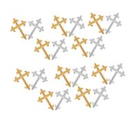 Gadpiparty 20 pièces Lot de Patchs Croix Brodés et Paillettes Appliques Thermocollantes pour Vêtements Jeans et Sacs Faciles à Fixer Résistants Au Lavage Décoration DIY Polyvalente