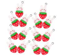 Gadpiparty 20 Pièces Résine Lapin pour Pendentifs Adorables pour Bracelets Porte Clés Accessoires Diy Rabbit Year