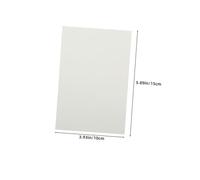 Gadpiparty 20 Pièces Sublimation Aluminum Blanks Brushed Finish Heat Transfer Metal Plates For Business Cards And Door Signs Diy