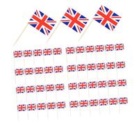 Gadpiparty 200 pièces Drapeaux Cure-Dents Bois pour Décoration Gâteaux et Apéritifs Bâtons Décoratifs Festifs pour Anniversaire Fruits Cocktails et Buffet