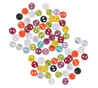 Gadpiparty 200 Pièces Mini Boutons En Alliage Déco Boutons D'artisanat Universal Round Alloy Buttons White