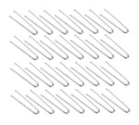Gadpiparty 200 Pièces U-shaped Tungsten Wire Hooks Hanging Burning Needles For Pottery Kiln High-temperature Resistance Ceramic Craft Jewelry Making DIY Ornament
