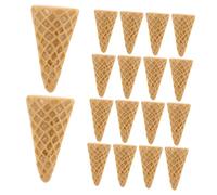 Gadpiparty 20pièces Breloques Forme De Cornet De Glace Décoratives pour Coque De Téléphone Breloques pour Pince à Cheveux Modèle Résine DIY