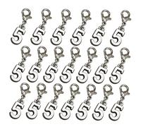 Gadpiparty 20pièces Pendentif Alliage Lot de Breloques Soi-même avec Fermoir Mousqueton pour Création de Bijoux Fabrication de Boucles Oreilles