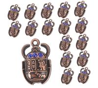 Gadpiparty 20pièces Pendentifs Scarabée Pour Fabrication Bijoux Diy Ornements Suspendus Breloques Pour Colliers Porte-clés Et Boucles Oreilles