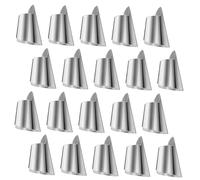 Gadpiparty 20pièces Protège-doigts Acier Inoxydable Garde-ongles Résistant Pour Éplucher Découper Et Cueillir Légumes Outils Légers Et Durables