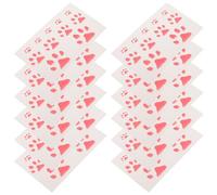 Gadpiparty 20pièces Tatouages Temporaires Chat Tatouage Couleur Changeant avec Température Autocollants Corps Thermochromiques pour Adultes Pattes de Chat Rouge pour Fête Anniversaire