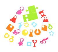Gadpiparty 24 pièces Marqueurs de Verres à Vin Silicone Colorés Étiquettes Réutilisables et Remplaçables Accessoires Décoratifs pour Verres à Pied Lors de Fêtes et Réceptions