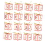 Gadpiparty 25 Ensembles boite de bonbons traiter pour toi Oh dire boites à fiches shower decoration boîtes de faveur de fête faveurs de de bébé Carton rose