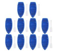 Gadpiparty 25 Ensembles Petit Bateau Miniature en Résine Bleue avec Rames | Décoration Polyvalente pour Aquarium et Bonsaï Micro Paysage, Style Côtier Estival, Usage Diy, pour Maison ou Chambre