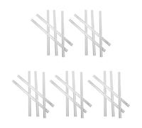 Gadpiparty 25 Pièces Bâton Rond en Acrylique Transparent avec Double Filetage Interne, Construction Solide, Haute Brillance et Usinabilité pour Présentoirs Bijoux et Cosmétiques