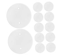 Gadpiparty 25 pièces Cache Plafond Octogonal Blanc Plaques Rondes pour Éclairage Encastré Protection et Organisation des Fils pour Maison et Bureau