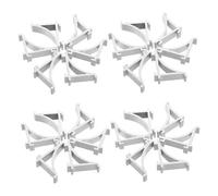 Gadpiparty 25 Pièces clips d'étagères de réfrigérateur accessoires de réfrigérateur Silver