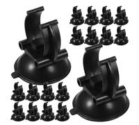 Gadpiparty 25 pièces Lot de Ventouses Clips pour Aquarium Noir Fixation Rapide Tuyaux et Tubes Maintien Sécurisé pour Pompe Air et Accessoires Filtre
