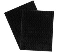 Gadpiparty 2pcs Coussinets Adhésifs en Caoutchouc Noir pour Semelles Extérieures, Protection Antidérapante et Amortissement Solide pour Talons de Chaussures