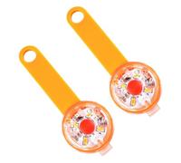 Gadpiparty 2pcs Pendentifs Lumineux pour Chien Orange USB Étanches Anneau Renforcé, Décoration pour Animaux la Nuit, Accessoires en Plastique Sécurisés