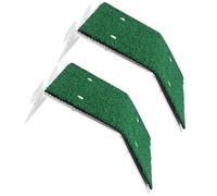 Gadpiparty 2pcs Plateforme de Repos pour Tortue Aquatique en PP Vert avec Ventouse, Design Multifonctionnel pour Décoration de Terrarium et Aquarium