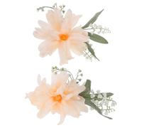 Gadpiparty 2pièces Embrasses Rideau Pince à Fleurs Attaches Décoratives pour Rideaux Pinces de Fixation Métalliques Accessoires Intérieurs Saisonniers