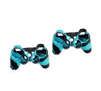 Gadpiparty 2pièces Housse Silicone Pour Manette Intégrale Couleur Bleu Et Noir Antidérapante Pour Meilleure Prise Main