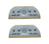 Gadpiparty 2pièces Lampe à Détection De Mouvement Led Pour Serrure De Porte Éclaire Clé Automatiquement Installation Facile Et Sécurisée Éclairage Pratique Pour Entrée Sans Pile