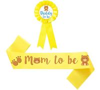 Gadpiparty 2pièces Lot De Écharpes Pour Future Maman Et Broches Pour Futur Papa Pour Fête Prénatale Et Shower