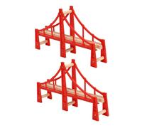 Gadpiparty 2pièces Ponts De Train Accessoires De Piste Éducatifs pour Garçon Fille Stimule La Créativité Raisonnement pour Jouets De Train