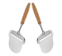 Gadpiparty 2pièces Râpe à Fromage Manuelle Acier Inoxydable Zesteur et Grattoir Polyvalent pour Chocolat Citron Truffe et Fromage Poignée Bois pour Préparation Facile et Propre