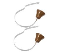 Gadpiparty 2pièces Sonnettes Métalliques pour Chien Réglables et Suspendues à Fixer au Mur pour Faciliter Apprentissage Propreté Communication avec Votre Chien