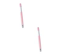 Gadpiparty 2pièces Stylet Disc Métal pour Écrans Tactiles Stylet Double Capacitif pour Téléphones Et Tablettes Parfait pour Dessin Prise De Notes Et Jeux Rose