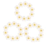 Gadpiparty 3 Ensembles Accessoires Pour Cheveux Décor Petit Mariage Clips Charmes De Fleurs 3d En Argile Accessoires De Couronne Pâte Polymère Blanche 10 Pièces * 3