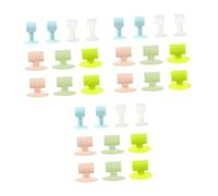 Gadpiparty 3 Ensembles Butées De Porte Silicone Avec Ventouse Lot De Colorées Muraux Pour Poignée De Porte Faciles À Installer Et Pratiques 10 Pièces * 3