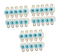Gadpiparty 3 Ensembles Charm Evil Eye Diy Pour Bracelets Colliers Accessoires Créatifs Simples Doubles Parfait Pour Fabrication 40 Pièces * 3