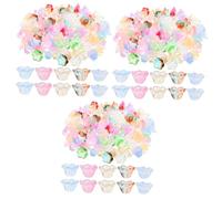 Gadpiparty 3 Ensembles Décoration Suspendue De Flower Artisanat Breloques Pour Bracelets Rose Breloques Pour La Fabrication De Bijoux Breloques Mini Fleur 100 Pièces * 3