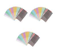 Gadpiparty 3 Ensembles Étiquettes Autocollantes Rondes Colorées Adhésives Pour Classification Et Organisation Facile Autocollants Points Polyvalents Pour 18 Feuilles*3