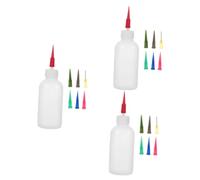 Gadpiparty 3 Ensembles Outils de sous-vitrage Aiguille Presser flacons Souples Bouteille de Boisson avec Outils de poterie Flacon applicateur à Pointe de précision Métal