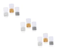 Gadpiparty 3 Ensembles Pendants Fer Boîtes De Charms Diy Pour Création De Bijoux Embellissements Durable Pour Colliers Bracelets Et Accessoires Decoratifs Environ Couleurs 3box*3