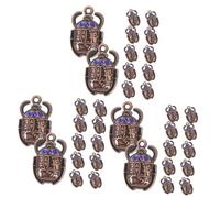 Gadpiparty 3 Ensembles Pendentif Scarabée Ancien Bijoux Collier Breloque Scarabée Charme De Scarabée Charmes Antiques De Coléoptères Porte-clés Pendentif Coléoptère Bleu Alliage 20 Pièces * 3