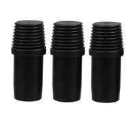 Gadpiparty 3 Pièces Adaptateur de Manche Fileté Connecteur de Remplacement Allemand pour Balai Manche Réglable Embout Fileté Noir pour Balai Serpillière et Rallonge Adaptateur et Précis pour