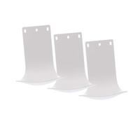 Gadpiparty 3 pièces Bac Récupération Gouttes Distributeur Savon Mural Abs Plateau Anti-Goutte pour Salle de Bain Support Pratique et Facile à Nettoyer