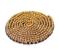 Gadpiparty 3 Pièces Chaîne Strass Décorative pour Vêtements Accessoires Diy Éclatants pour Embellissement et Décoration de Vêtements Sac Chaussures et Plus