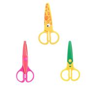 Gadpiparty 3 Pièces Ciseaux Cranteurs Garçon Fille Sécurité Lames Précises Créatifs pour Bricolage Garçon Fille Activités Diy Couleur Aléatoire