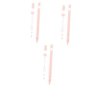 Gadpiparty 3 Pièces De Plume De Pomme Peau De Crayon Électronique Manche du Stylet Étui à Stylet De Douille De Crayon Accessoires pour Crayons Trousse Rose Gel De Silice