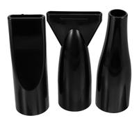 Gadpiparty 3 Pièces Embout pour Sèche-cheveux Noir en Abs, Accessoire Concentrateur Étroit Compatible Tuyau de 4,2cm, Outil de Coiffure pour Garder les Cheveux Brillants et Propres